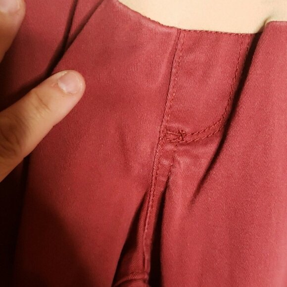 Motherhood Maternity Womens Red Cropped Skinny Ankle Pants Small - Picture 6 of 8